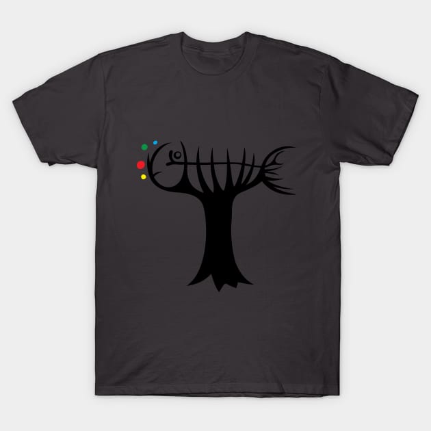 Tree and Fish T-Shirt by martinussumbaji